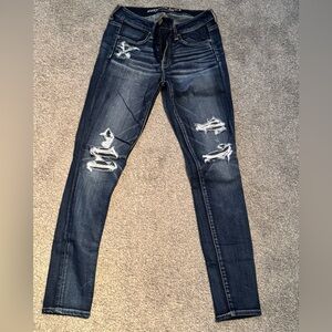 American Eagle Ripped Skinny Jeans